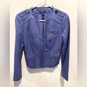 Like New WHBM Leather Jacket